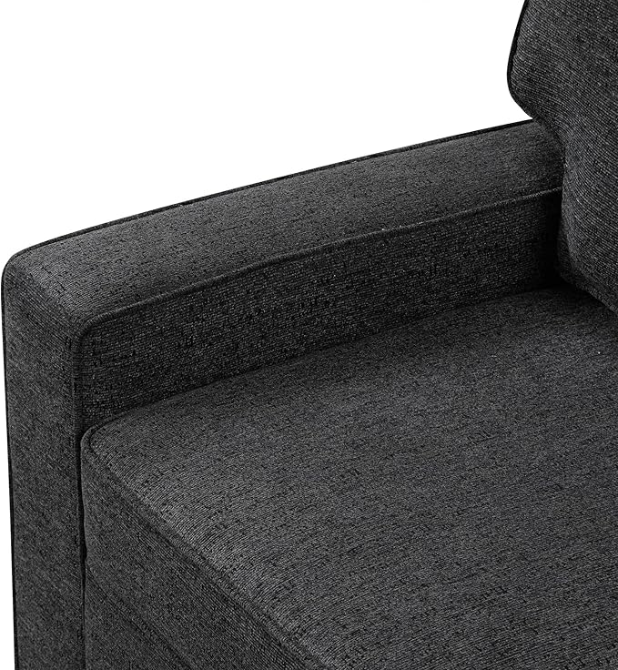 126" Extra Large Pull-Out Sofa Bed with Drop-Down Cup Holder Tables,L-Shaped Sectional Couch W/Charging Device,Convenient Sleeper Furniture Set for LivingRoom Apartment,Beige Chenille