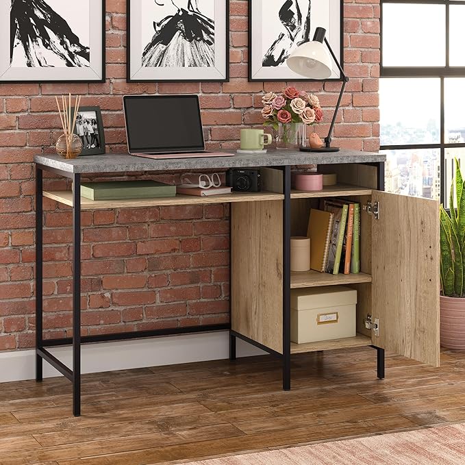 Sauder Market Commons Desk, Prime Oak Finish