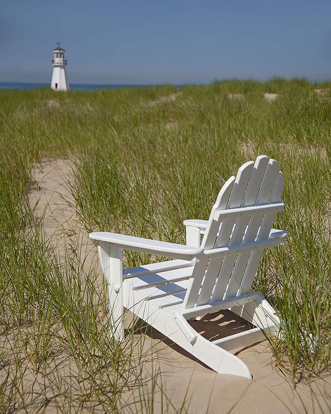 POLYWOOD AD5030GY Classic Folding Adirondack, Slate Grey