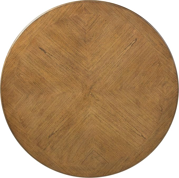 New Classic Furniture Cori 5-Piece Round Counter Dining Set with 1 Dining Table and 4 Chairs, 42-Inch, Beige and Brown