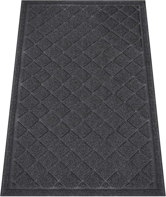 Front Door Mat Indoor Outdoor, 60" x 36" Non Slip Welcome Doormat for Entryway, Heavy Duty Low Profile Entrance Rug for High Traffic Areas, Patio, Outside Entry, Yard, Porch Waterproof