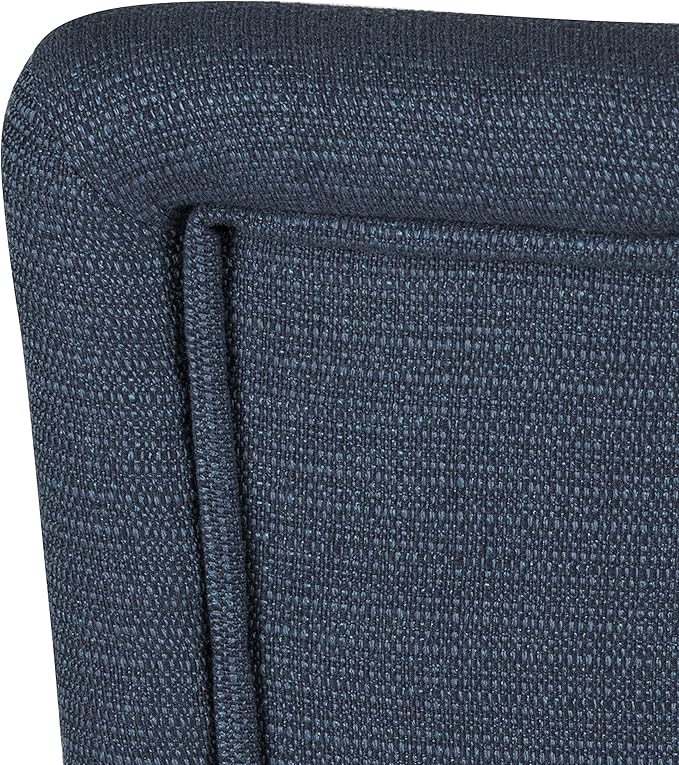 HomePop Parsons Classic Upholstered Accent Dining Chair, Single Pack, Dark Blue