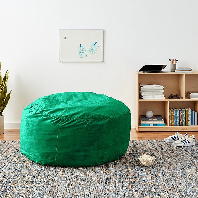 Sofa Sack Bean Bag Chair Cover, 4-Feet, Aqua Marine