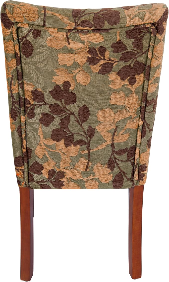 Homepop Home Decor | K1136-F975 | Classic Upholstered Parsons Dining Chair | Single Accent Dining Chair, Brown Woven