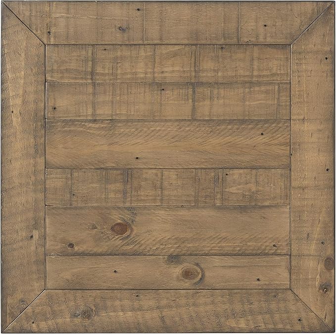 Martin Svensson Home Monterey End Table - Reclaimed Natural Wood Finish- Coastal Style - with Shelf and Cabinet for Storage