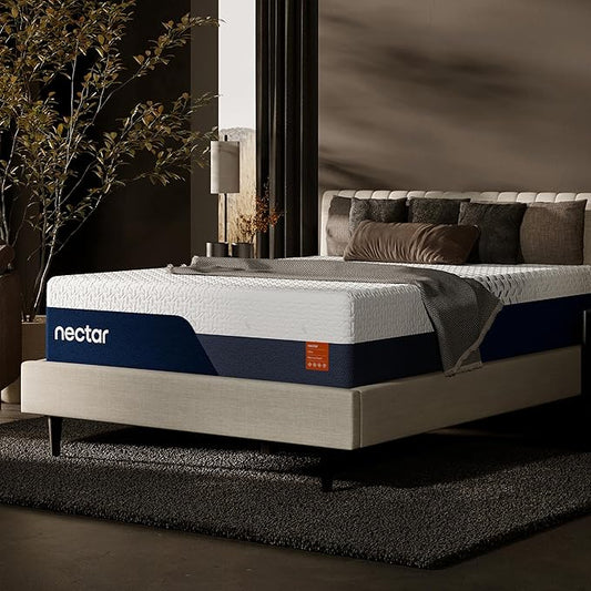 Nectar Ultra 15“ Full Mattress - Medium Firm - Cooling Fibers & Temperature Regulating Material - 4” Pressure Relief Layer - Zoned Ergonomic Support Layer - 365-Night Mattress Trial