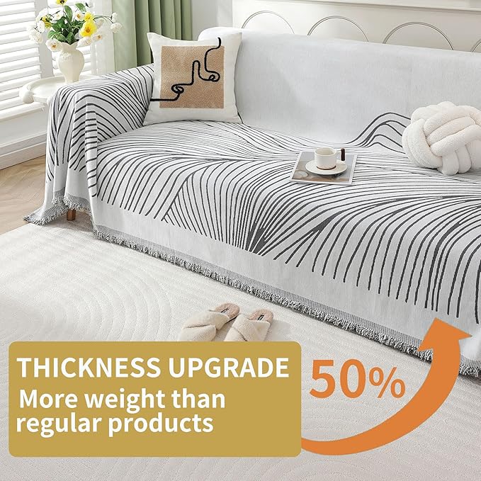 Non Slip Sofa Covers Couch Covers for 3 Cushion Couch Sofa Pet Friendly Washable Couch Cover, Soft Thick Sectional Couch Covers L Shape Furniture Protector for Kids, Dogs 71" X118"