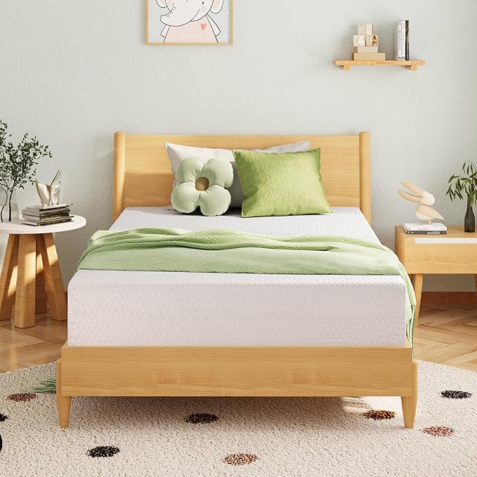 Full Size Memory Foam Mattress, 12 Inch Bed Mattress in a Box with Cooling Green Tea Gel, Relieve Pressure with Medium Support, CertiPUR-US Certified, 75''L x 54''W, White