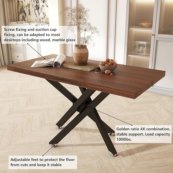 30 Inch Metal Table Legs, Heavy Duty Desk Legs Combinatorial Dining Table Legs for Wood, Glass, Marble Tabletop, Table Base Only These Table Leg Come in a Golden Ratio Design