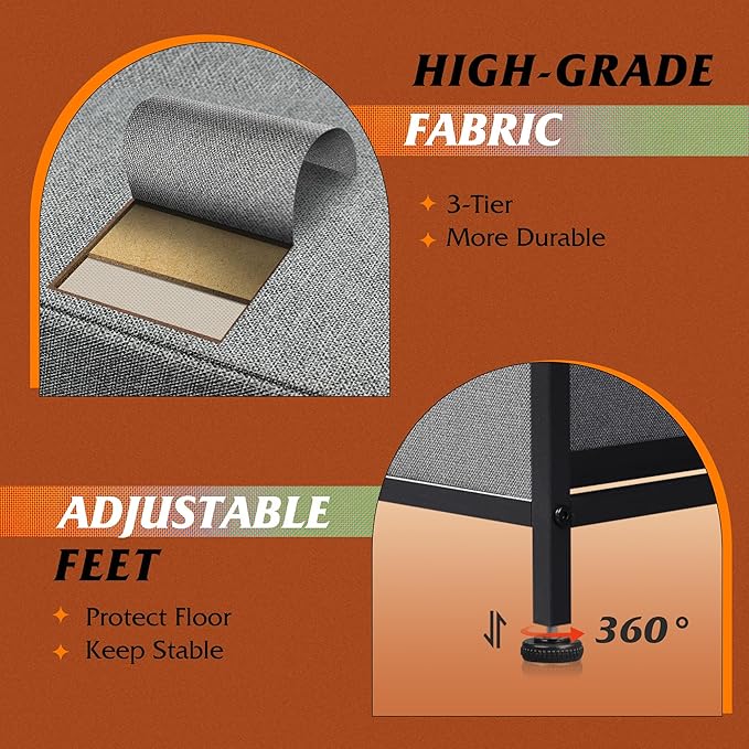 WLIVE Dresser for Bedroom with 5 Drawers, Wide Chest of Drawers, Fabric Dresser, Storage Organizer Unit with Fabric Bins for Closet, Living Room, Hallway, Dark Grey