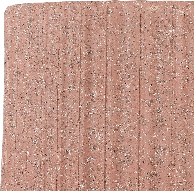 JONATHAN Y TBL1102C Louisa 19" Modern Art Deco Tambour Indoor/Outdoor Accent Table Art Deco, Minimalist, Contemporary, Bohemian, Mid-Century, Patio, Garden, Bathroom, Living Room, Pink Terrazzo Finish