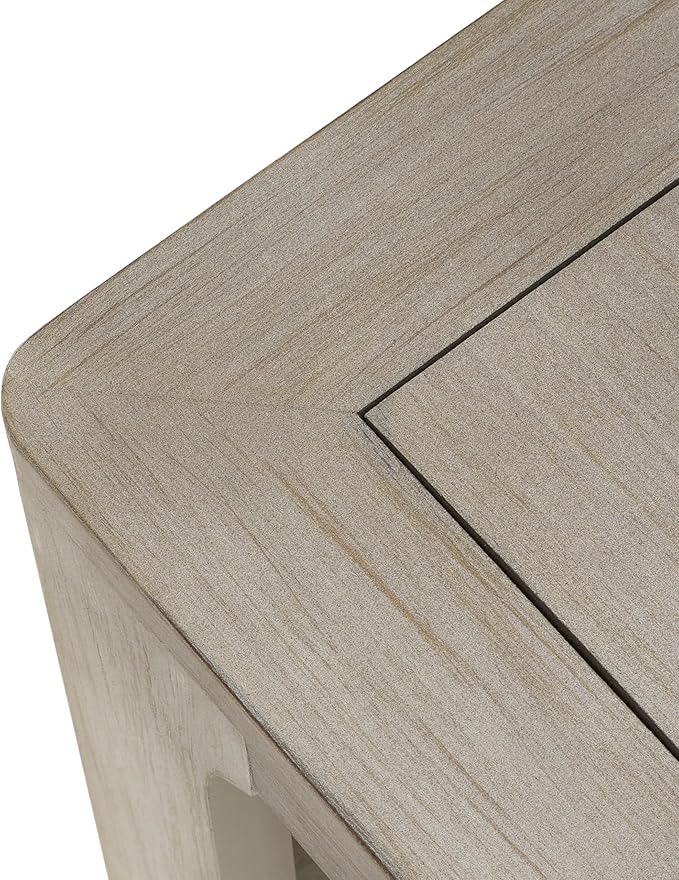 Christopher Knight Home Doran Small Coffee Table with Storage, Modern MDF Square Side Table, Multifunctional Accent Table with Spacious 2-tier Design, Semi-open Design Indoor Furniture, Light Grey Ash