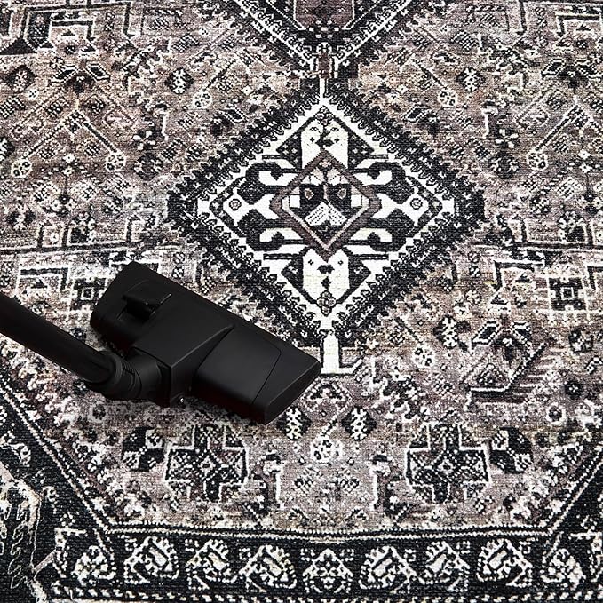 Keen Home Design 2x7 Rug - Machine Washable Runner Rug with Non-Slip Backing, Ideal for Hallway, Entryway, Kitchen, Laundry Room - Vintage, Easy Clean, Durable, Low Pile Rug - (2'6" x 7')