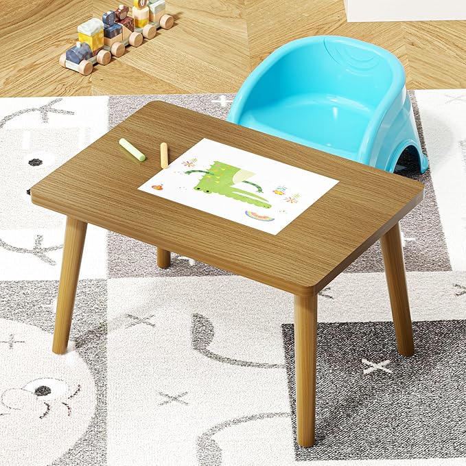 Small Coffee Table for Small Space, Low Table, Floor Table Desk for Sitting on The Floor, Japanese Coffee Table for Living Room, Tatami Tea Tables with Solid Wood Legs, Home Office, Farmhouse, Brown