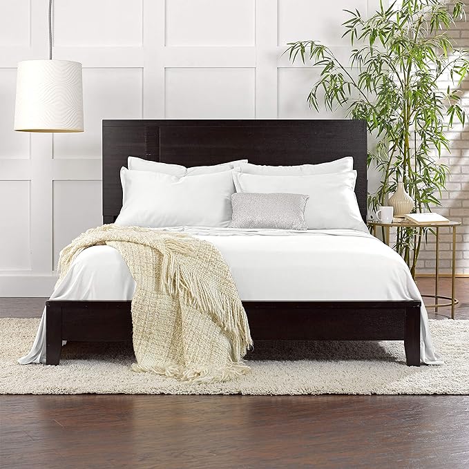 Pure Bamboo Queen Sheets, Genuine 100% Organic Viscose Derived from Bamboo Bed Sheet Set, Luxuriously Soft & Cooling, Double Stitching, 2 Year Quality Promise (Queen, White)