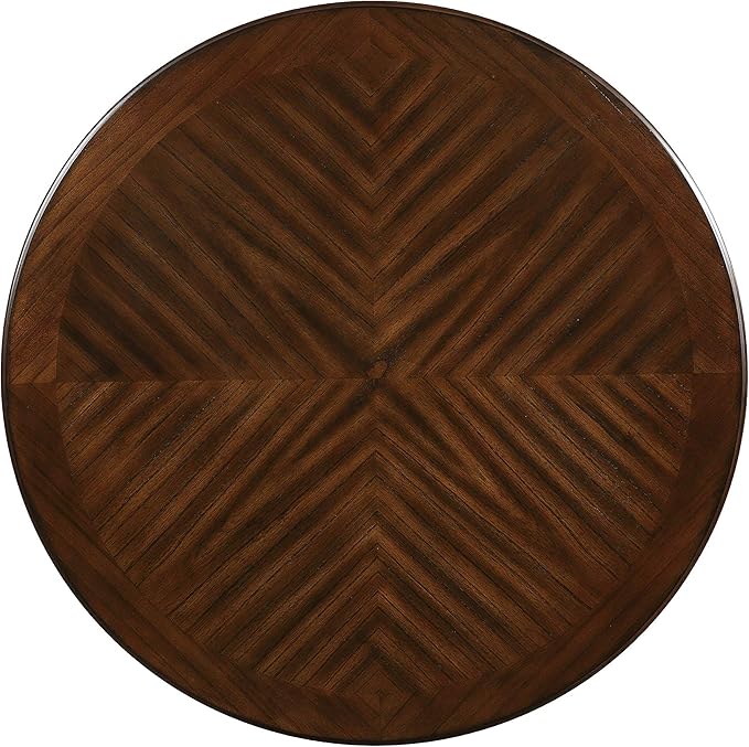 New Classic Furniture Cori 5-Piece Round Counter Set with 1 Dining Table and 4 Chairs, 42-Inch, Cherry Brown