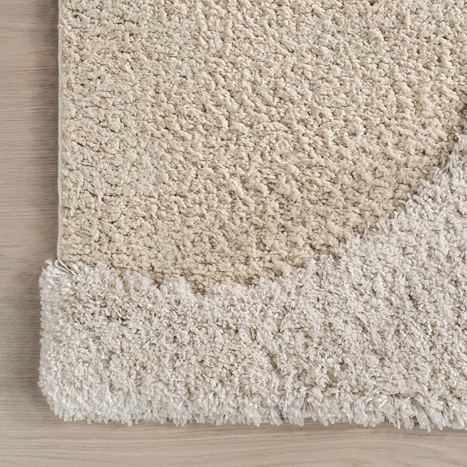 nuLOOM Gloria Abstract Shag Accent Rug, 2x3, Beige