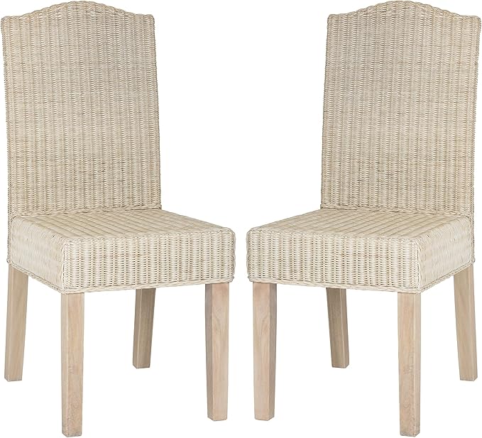 SAFAVIEH Home Collection Odette Grey Wicker Dining Chair
