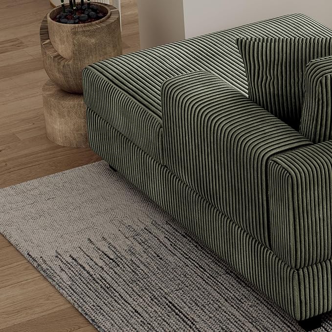 99" Symmetrical U Shaped Reversible Modular Sectional Sofa, Convertible Sofa Lounger Couch with Double Chaise Lounge and Thickness Cushions, Extra Wide Seat Couch w/Headrest