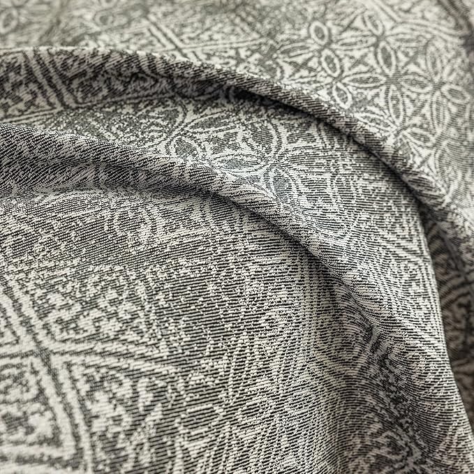 STACYPIK Geometric Pattern Sofa Cover Blanket, Black Couch Throw for Living Room, Couch Covers for Dogs, Washable Furniture Protector for 2 Cushion Sofa with Tassel, Anti-Slip Throw Cover-71X118IN