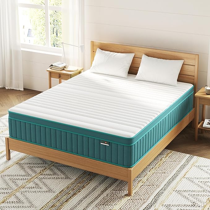 Firm Full Mattress, 14 Inch Cooling-Gel Memory Foam & Pocket Spring Hybrid Mattress,Firm Feel,Full Bed Mattresses in a Box, CertiPUR-US Certified