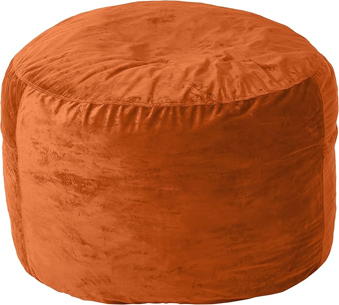 Sofa Sack Bean Bag Chair Cover, 4-Feet, Tangerine