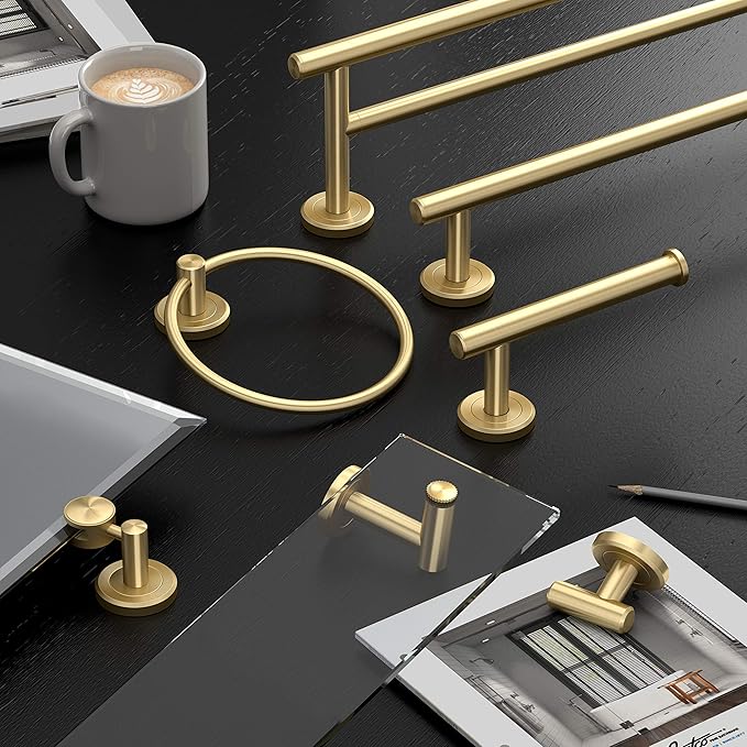 Gatco 4239S Latitude II, Frameless Rectangle Pivot Mirror, 31.5" H, Brushed Brass/Wall Mounted 31.5" H x 27.50" W Frameless Tilting Beveled Bathroom Vanity Mirror Wth Brushed Brass Brackets