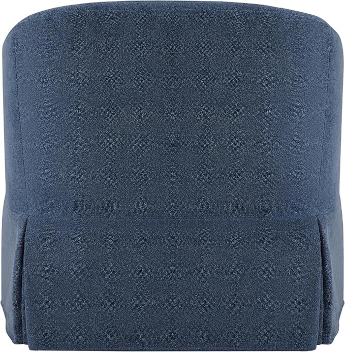 Swivel Accent Chair Set of 2, 360 Degree Performance Fabric Armchair Modern Barrel Chairs Armchair for Living Room Bedroom Home and Office,Blue