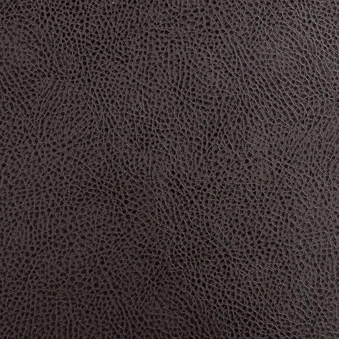 Armen Living Dalza Swivel Counter or Bar Stool in Mocha Finish with Brown Faux Leather