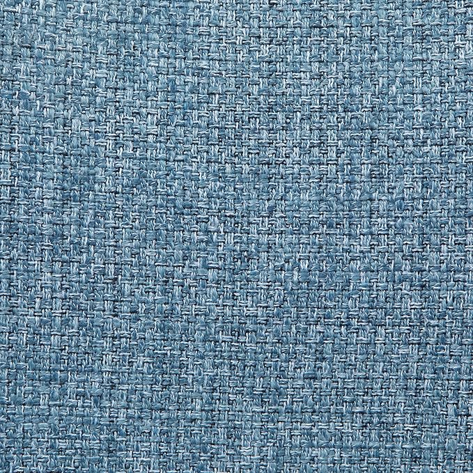 SIMPLIHOME Marana Dining Chairs - Upholstered Bentwood Back and Linen-Style Fabric Kitchen Chair in Denim Blue, Mid-Century Modern Ergonomic Dining Room Seating with Contoured Seat and Beech Wood Legs