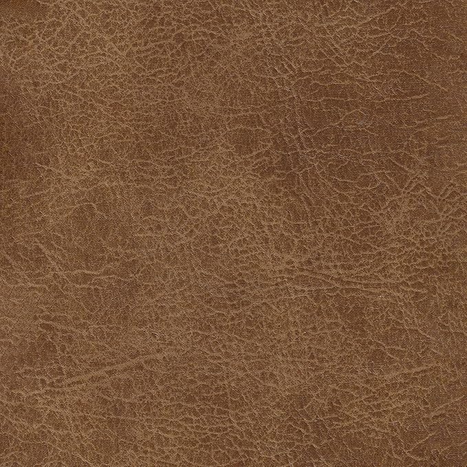 HomePop Square Tufted Storage Ottoman - Distressed Brown Faux Leather Small