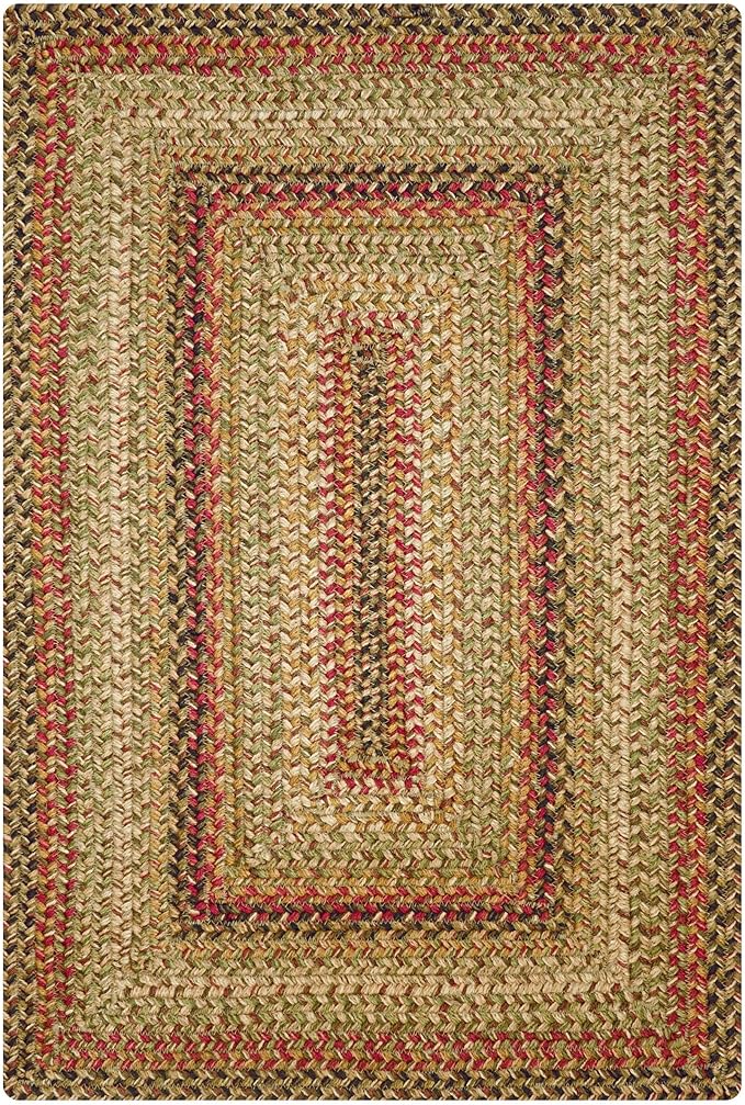 Kingston Country Kitchen Rugs 20x30– A Jute Braided Multi Color Rug to Use in Kitchen, Entryway, and Bathroom