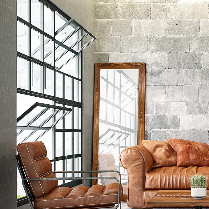 Wexford Home Barnwood Wood Full Length Mirror - Colonial Maple