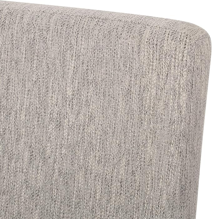 Christopher Knight Home Boling Contemporary Upholstered Dining Chair (Set of 2), Light Grey + Dark Brown